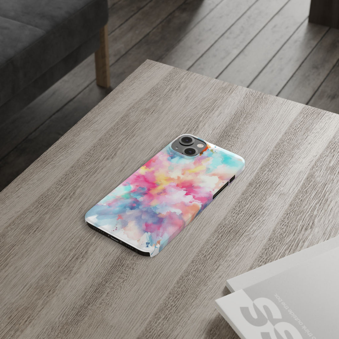 Slim Paint Splash Pink Gift for Her Cute Phone Cases for Iphone 16 Pro Max | iPhone 15 Case | iPhone 15 Pro Max Case, Iphone 14, Iphone 14 Pro Max, Iphone 13 12 11 8 7 - Studio40ParkLane