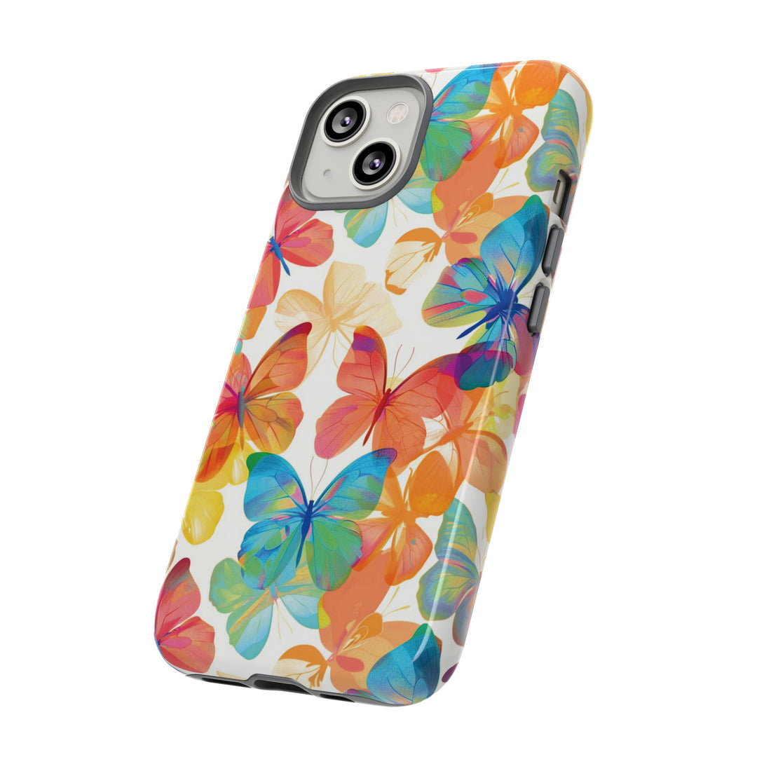 Cute Samsung Case | Cool Iphone Case | Summer Bright Butterflies, Samsung S24, S23, S22, S21, IPhone 15 Case | Iphone 14 Case, Iphone 13 Case - Studio40ParkLane