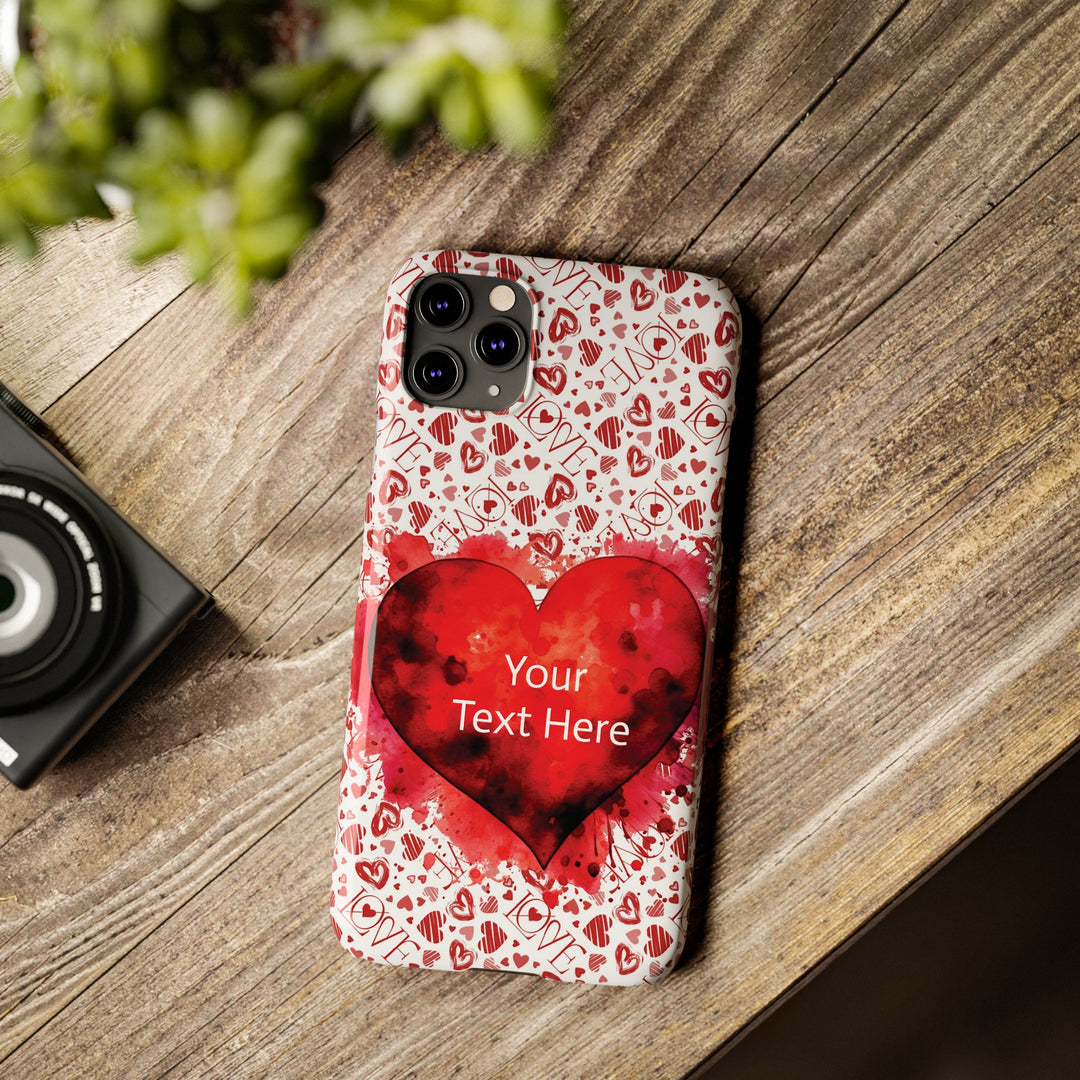 Slim Cute Phone Cases for Iphone - | iPhone 15 Case | iPhone 15 Pro Max Case, Iphone 14 Case, Iphone 14 Pro Max, Iphone 13, Valentine Hearts Love - Studio40ParkLane