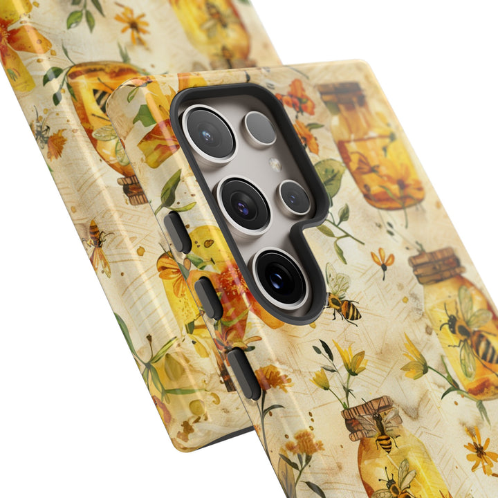 Impact Resistant, Honey Bees, Cute Phone Cases for Samsung S24, S23, S22, S21, IPhone 15 pro Iphone 14 pro Iphone 13 IPhone 12 Iphone 11 - Studio40ParkLane