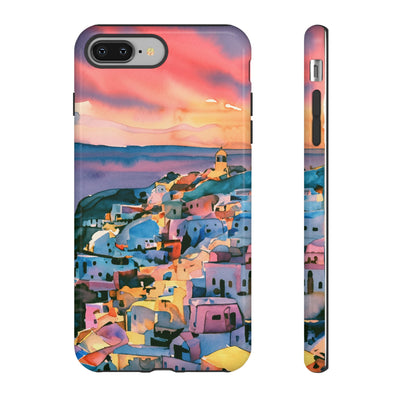 Impact Resistant, Greek Sunset, Cute Phone Cases for Samsung S24, S23, S22, S21, IPhone 15 pro Iphone 14 pro Iphone 13 IPhone 12 Iphone 11