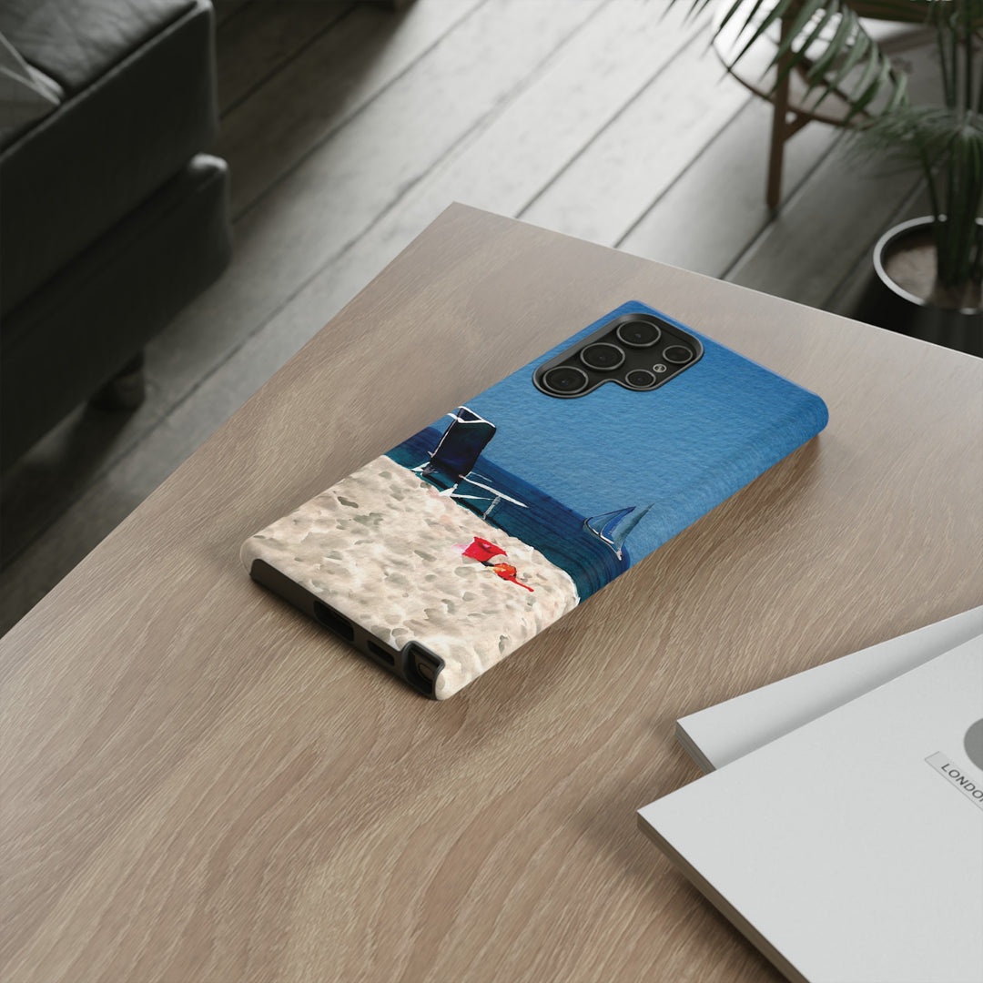 Cute Samsung Case | Cool Iphone Case | Summer Blue Beach Chair, Samsung S24, S23, S22, S21, IPhone 15 Case | Iphone 14 Case, Iphone 13 Case - Studio40ParkLane