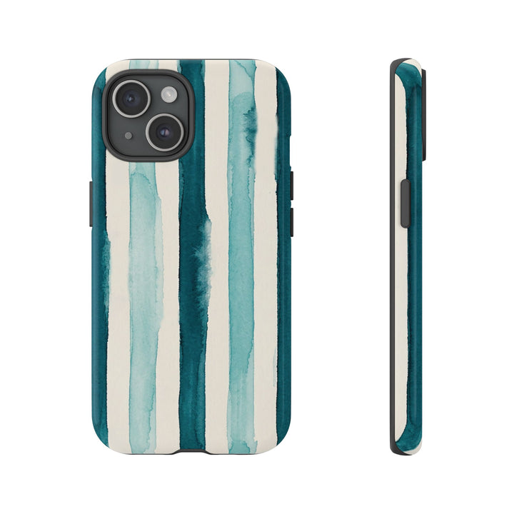 Tough Cute Green Stripes Phone Case, for IPhone 17 Pro Max | Iphone 17 Air, Iphone 16, IPhone 15, 14 13 12, Samsung Galaxy S26, S25, S24, S23