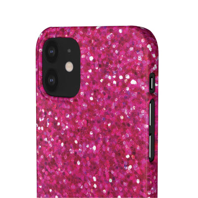 Snap Non-Glitter Muted Pink Play on "Faux" Glitter Effect Cute Phone Cases for Samsung and Iphone, 16, 15, 14, S24, S23, S22, S21, S20, Plus and Ultra