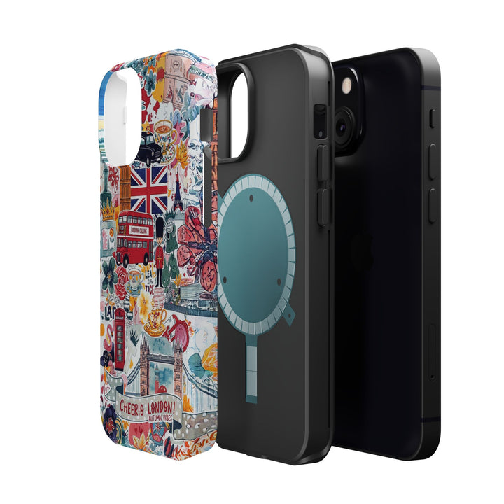 London England Coquette Collage Tough Magsafe Cute Phone Cases for Iphone | iPhone 17 Pro Max Case, Iphone 16, Iphone 15 14 13 12 11 10 9 - Studio40ParkLane