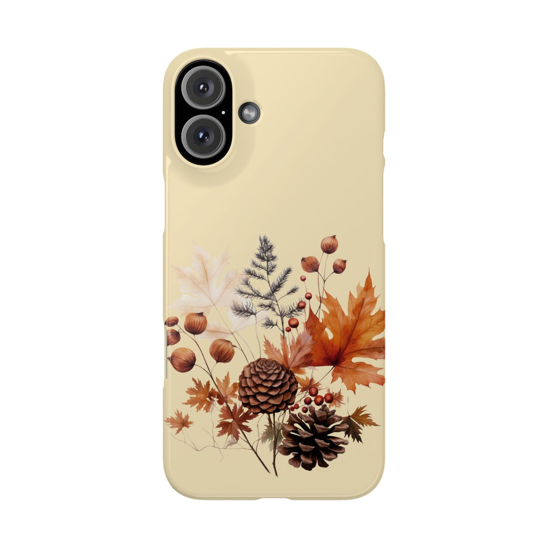 Slim Fall Leaves Foliage Cute Phone Cases for Iphone 16 | iPhone 15 Case | iPhone 15 Pro Max Case, Iphone 14, Iphone 14 Pro Max, Iphone 13, Slim Mom Dad Gift - Studio40ParkLane