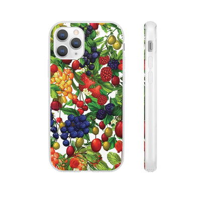 Cute Flexi Phone Cases, For Samsung Galaxy and Iphone, Summer Mixed Fruit, Galaxy S23 Phone Case, Samsung S22 Case, Samsung S21, Iphone 15, Iphone 14, Iphone 13