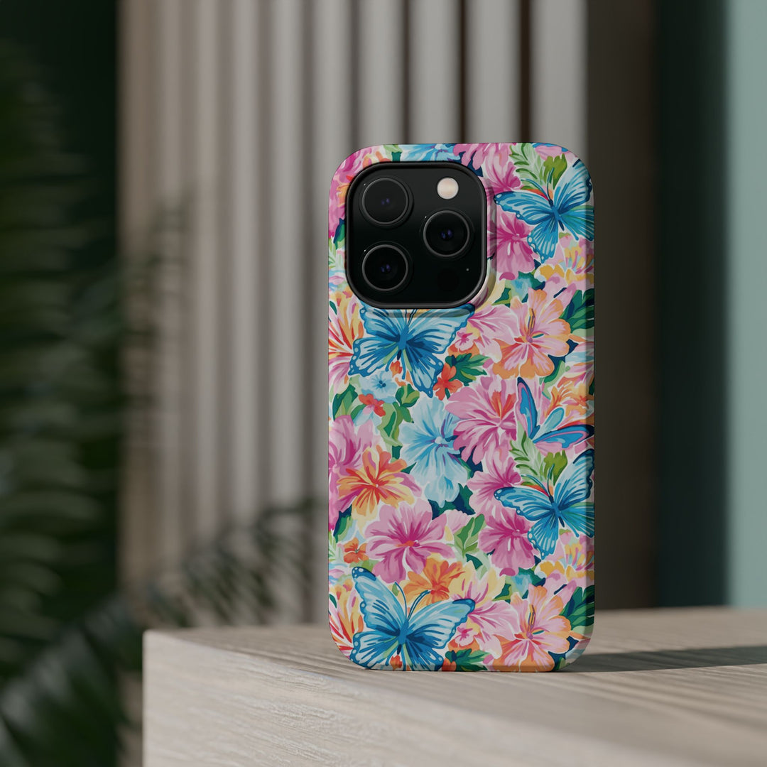 Butterflies Flowers Magsafe Cute Phone Case for Iphone Gift for Her, iPhone 16 Case iPhone 15 Pro Max Case, Iphone 14, Iphone 14 Pro Max, 13, 12 - Studio40ParkLane