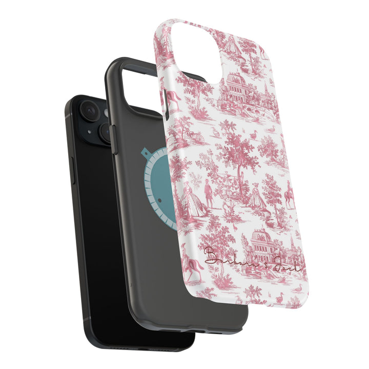 Magsafe French Toile Personalized Initial Custom Gift Cute Phone Cases for Iphone 16 Pro Max | iPhone 15, Pro Max Case, Iphone 14, 13, 12, 11, 10 - Studio40ParkLane