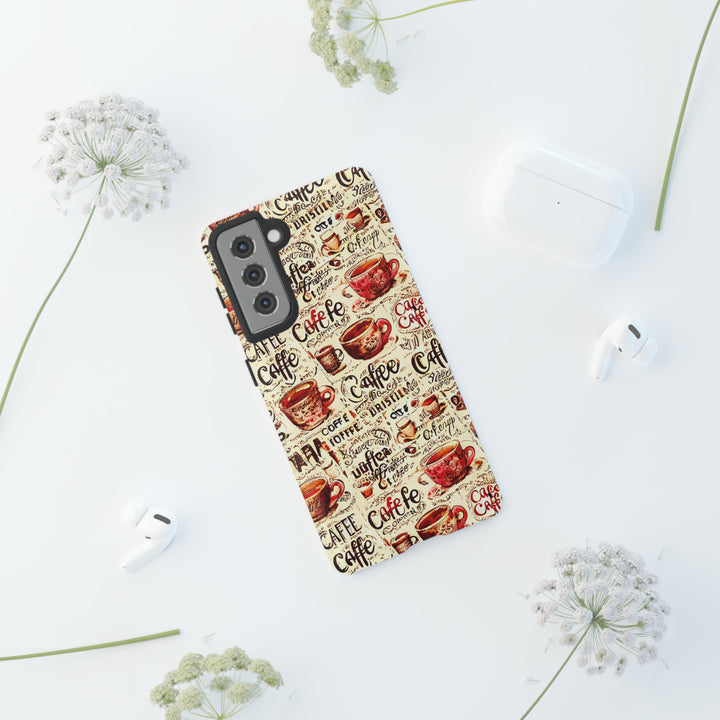 Cute Samsung Phone Case | Aesthetic Samsung Phone Case | Galaxy S23, S22, S21, S20 | Paris Coffee Cup, Protective Phone Case - Studio40ParkLane