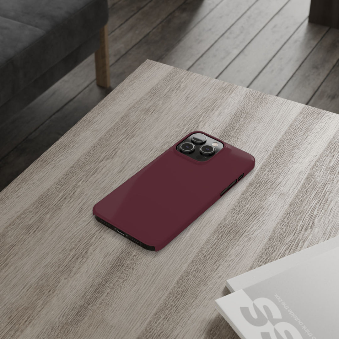 Slim Burgundy Maroon Gift for Her Aesthetic Cute Phone Case for Iphone 16 - | iPhone 15 Pro Max Case | iPhone 14 Case 13 12 11 10 9 8 7 - Studio40ParkLane