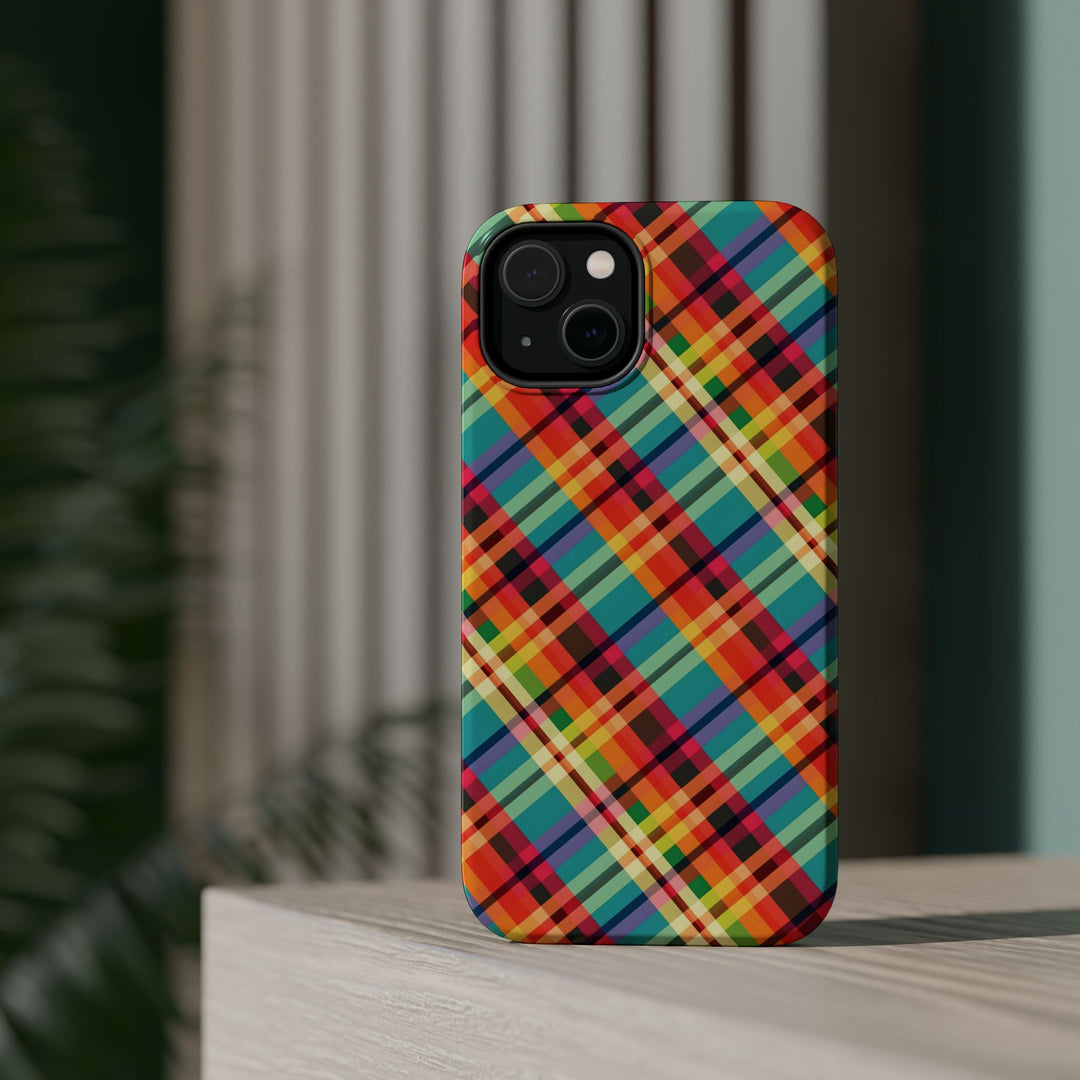 Checkered Plaid Magsafe Gift for Her Cute Phone Case for Iphone, | iPhone 16 | iPhone 15 Pro Max, Iphone 14 Pro Max, 13 12 11 10 9 8 7 - Studio40ParkLane