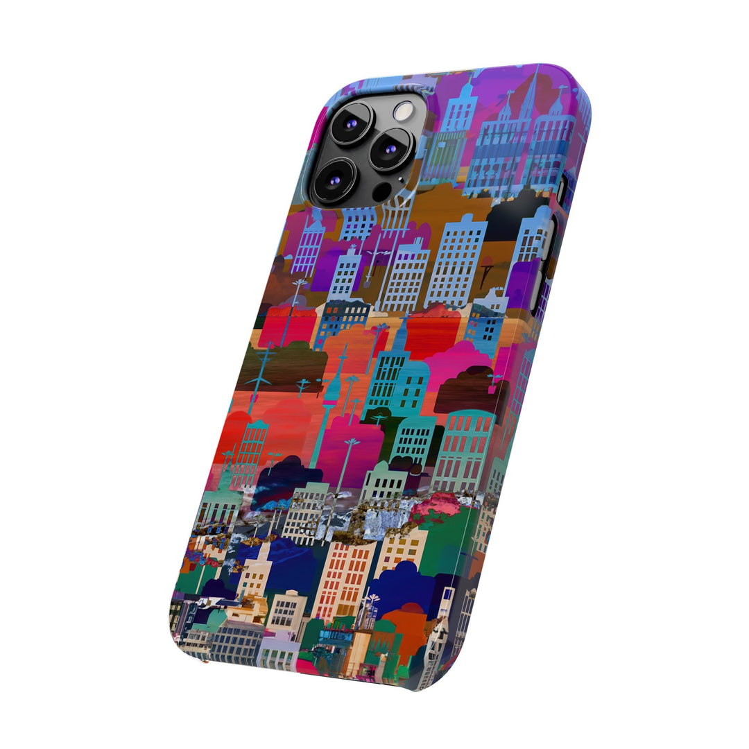 Slim Cute Phone Cases for Iphone - | iPhone 15 Case | iPhone 15 Pro Max Case, Iphone 14 Case, Iphone 14 Pro Max, Iphone 13, Summer Big City - Studio40ParkLane