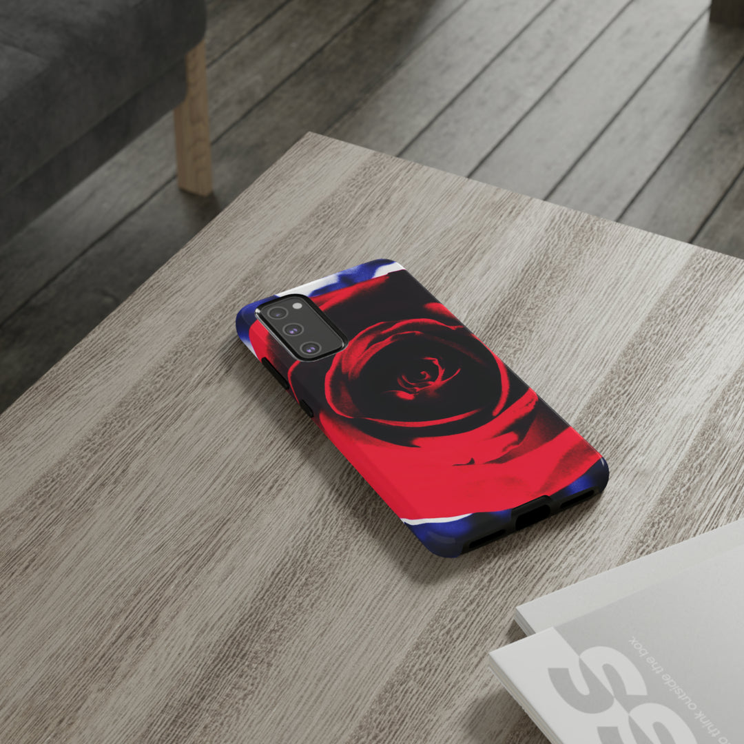 Cute Samsung Phone Case | Aesthetic Samsung Phone Case | Red Rose | Galaxy S23, S22, S21, S20 | Luxury Double Layer | Cool - Studio40ParkLane