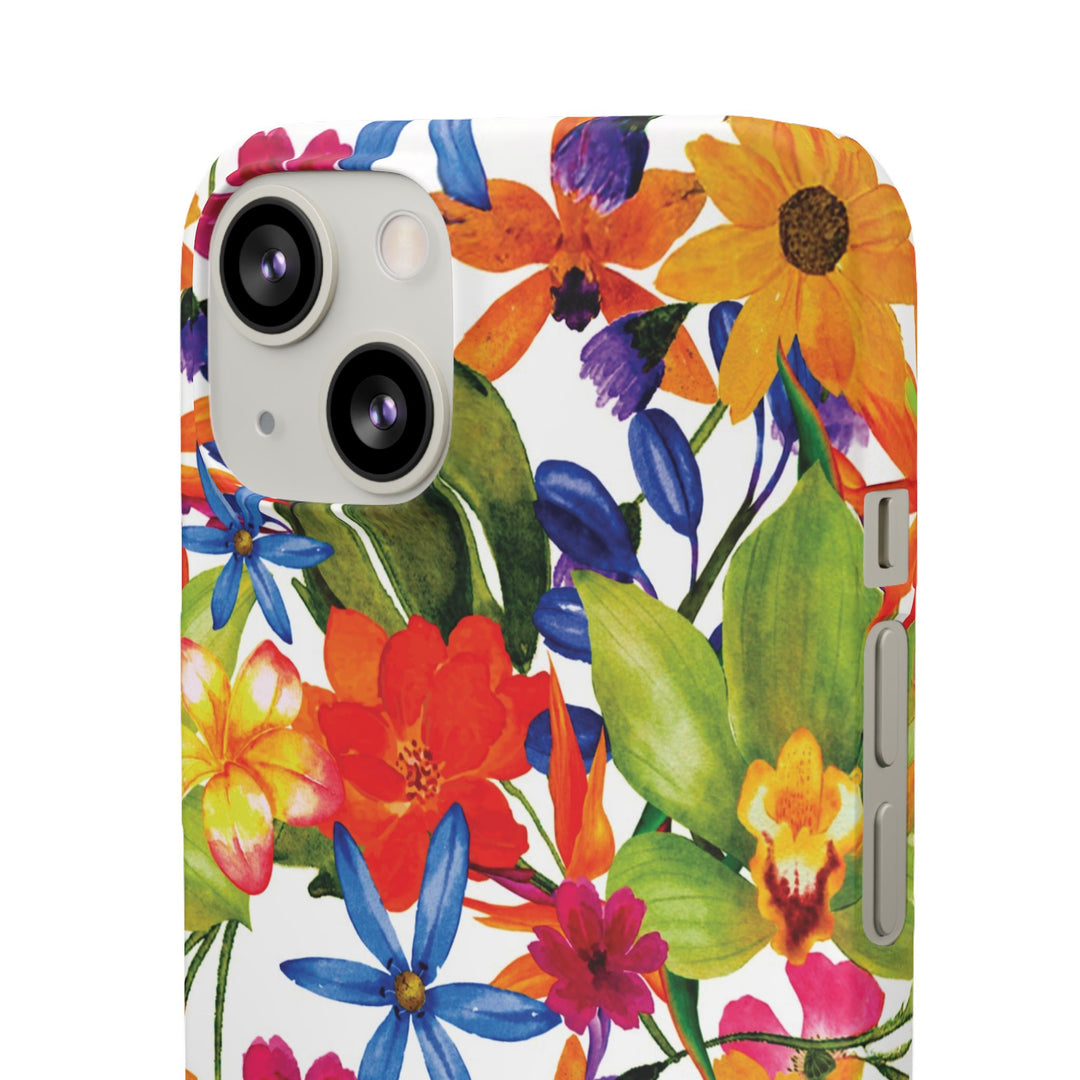 Sleek Snap Colorful Flowers Cute Phone Case for iPhone 16 15 14 13 12 11 X Xs Max Xr Pro Plus Samsung Galaxy S24 S23 S22 S21 S20 Note Ultra