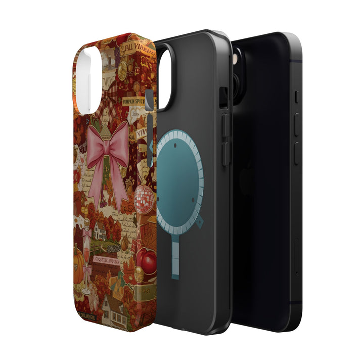 New England Fall Coquette Collage Tough Magsafe Cute Phone Cases for Iphone | iPhone 15 Pro Max Case, Iphone 14, Iphone 14 13 12 11 10 9 8 7 - Studio40ParkLane