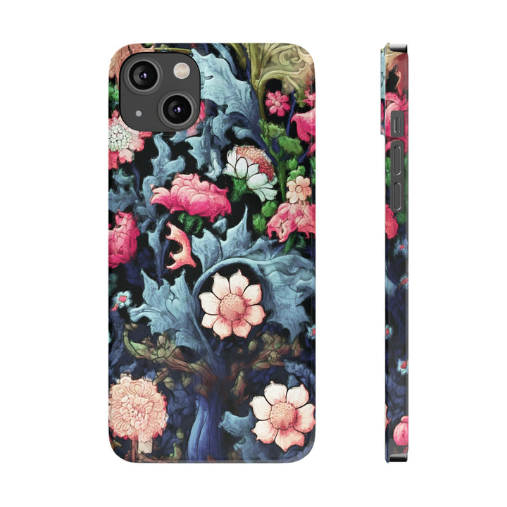 Slim Cute Phone Cases for Iphone - | iPhone 15 Case | iPhone 15 Pro Max Case, Iphone 14 Case, Iphone 14 Pro Max, Iphone 13, Flowers Scene - Studio40ParkLane