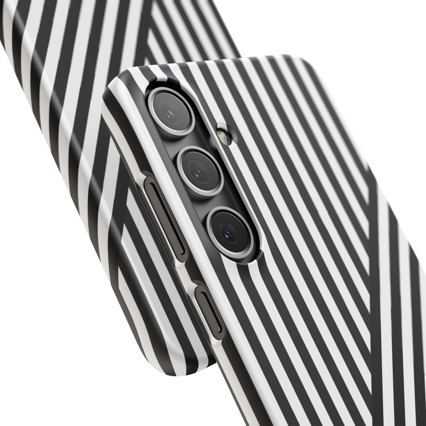 Aesthetic Black White Stripes Cute Phone Case Sleek Snap - For iPhone 17 Pro Max iPhone 16 Pro iPhone 15 Iphone 14 Plus 13 Pro 12 11 10 Gift - Studio40ParkLane
