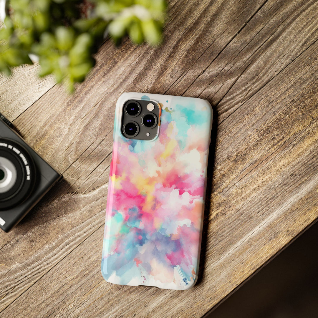 Slim Paint Splash Pink Gift for Her Cute Phone Cases for Iphone 16 Pro Max | iPhone 15 Case | iPhone 15 Pro Max Case, Iphone 14, Iphone 14 Pro Max, Iphone 13 12 11 8 7 - Studio40ParkLane