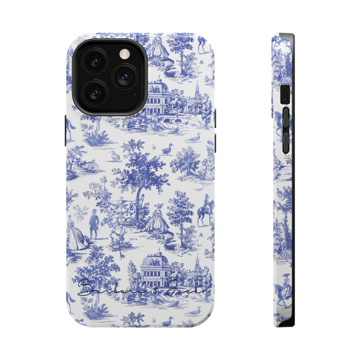 Magsafe French Toile Personalized Initial Custom Gift Cute Phone Cases for Iphone 16 Pro Max | iPhone 15, Pro Max Case, Iphone 14, 13, 12, 11, 10 - Studio40ParkLane