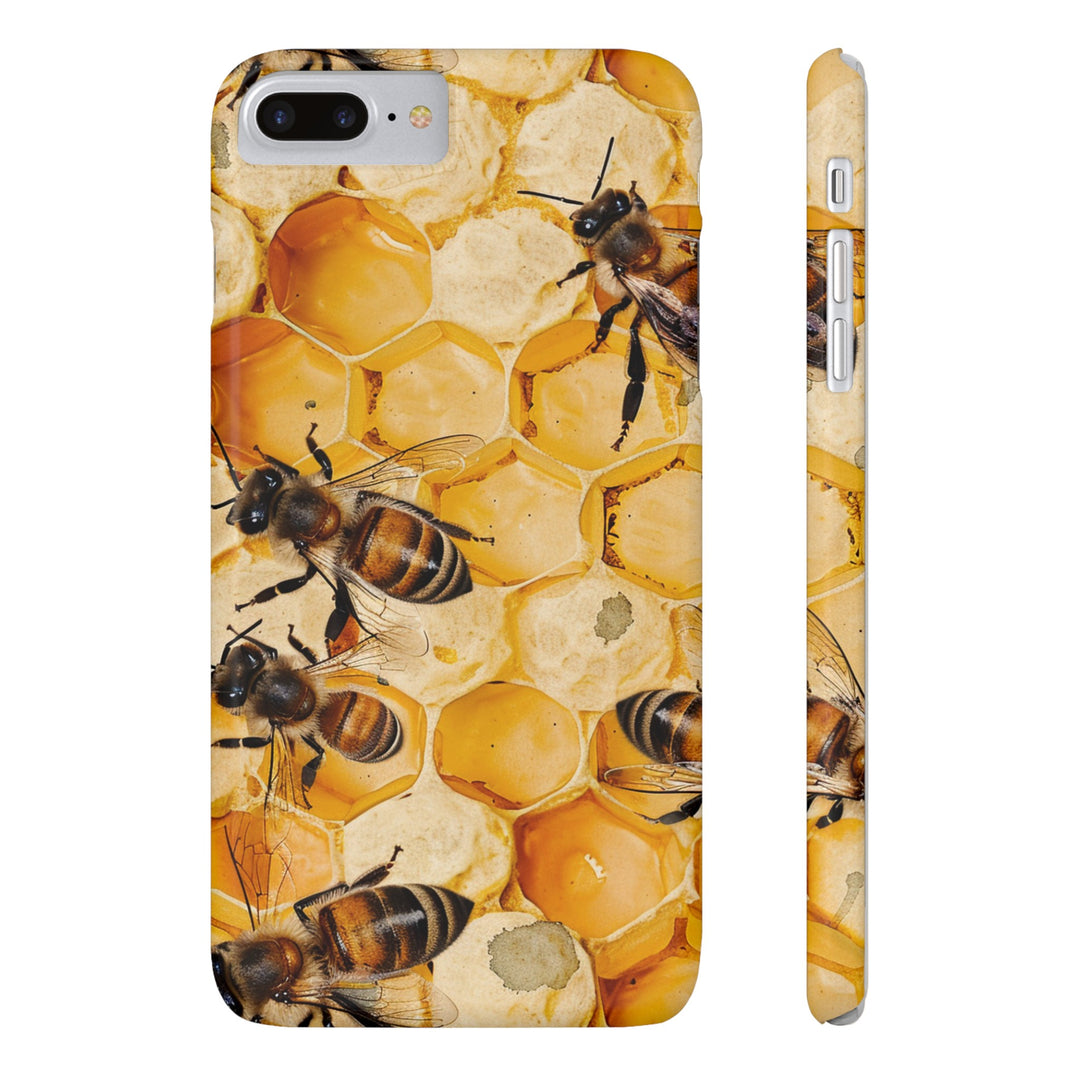 Slim Cute Phone Cases for Iphone - | iPhone 15 Case | iPhone 15 Pro Max Case, Iphone 14 Case, Iphone 14 Pro Max, Iphone 13, Summer Honey Bees - Studio40ParkLane