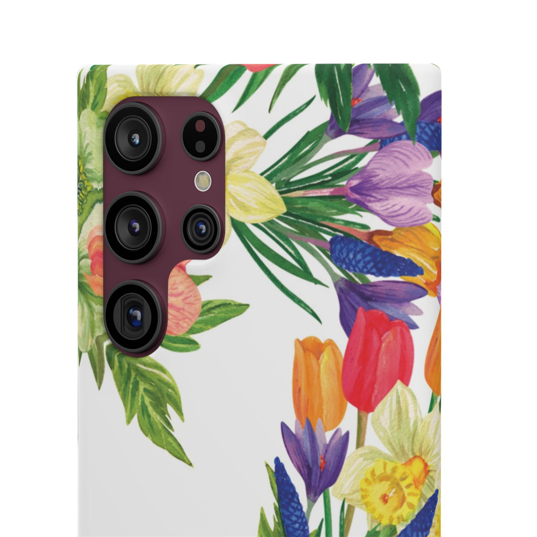Sleek Snap Spring Summer Flowers Cute Phone Case for iPhone 16 15 14 13 12 11 X Xs Max Xr Pro Plus Samsung Galaxy S24 S23 S22 S21 S20 Ultra