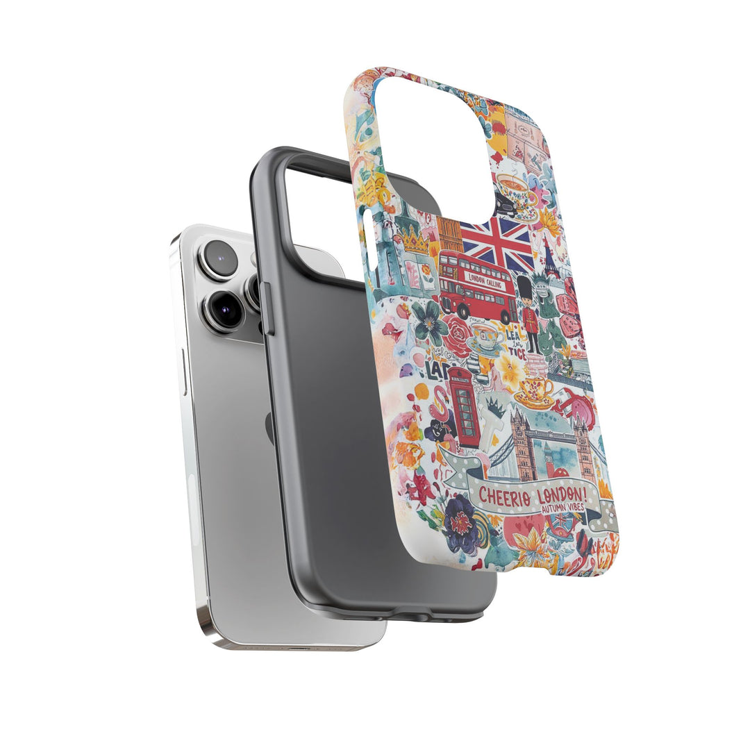 London England Coquette Collage Tough Premium Phone Case - For iPhone 17 Pro Max iPhone 16 Pro iPhone 15 Iphone 14 Plus 13 Pro 12 11 10 XR - Studio40ParkLane