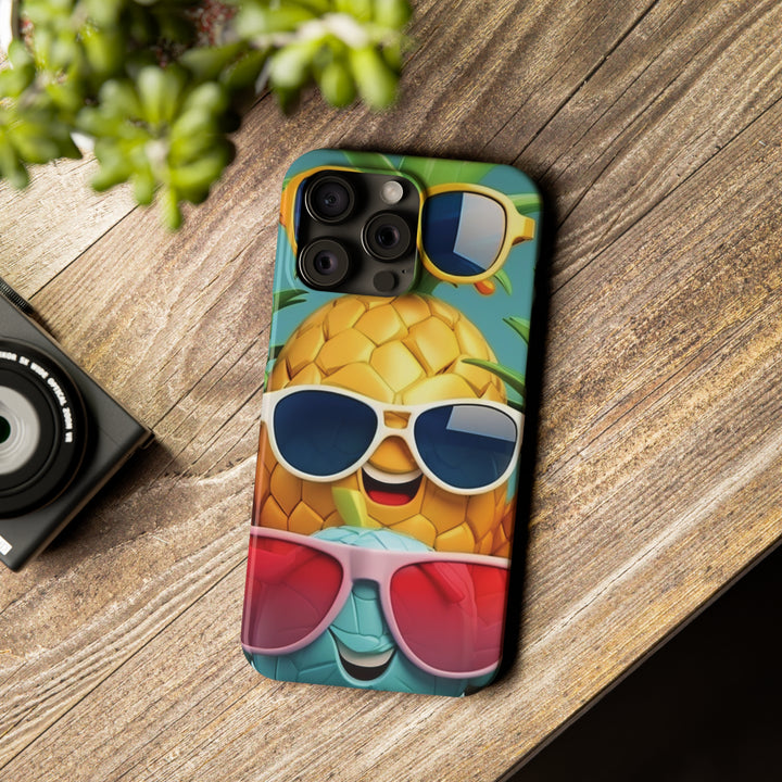 Slim Cute Phone Cases for Iphone - | iPhone 15 Case | iPhone 15 Pro Max Case, Iphone 14 Case, Iphone 14 Pro Max, Iphone 13, Summer Pineapple Fruit - Studio40ParkLane