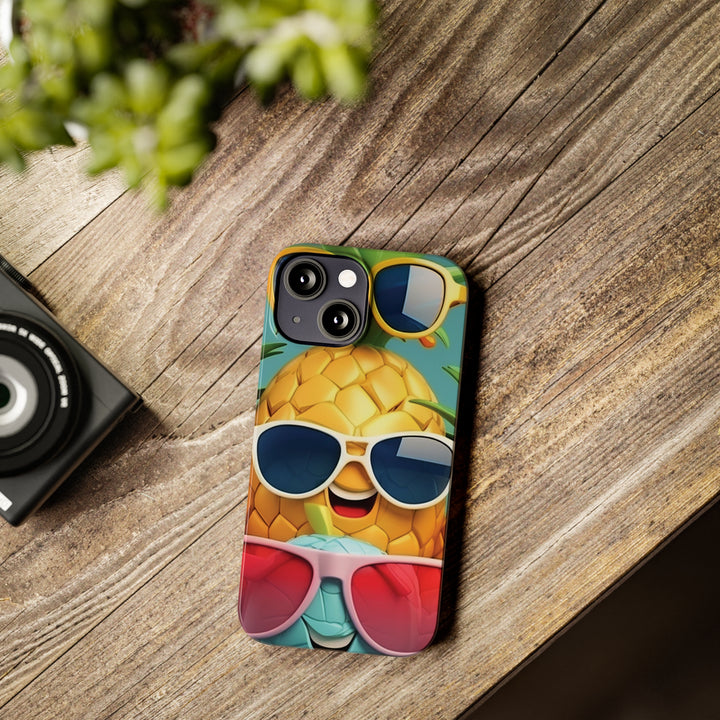 Slim Cute Phone Cases for Iphone - | iPhone 15 Case | iPhone 15 Pro Max Case, Iphone 14 Case, Iphone 14 Pro Max, Iphone 13, Summer Pineapple Fruit - Studio40ParkLane