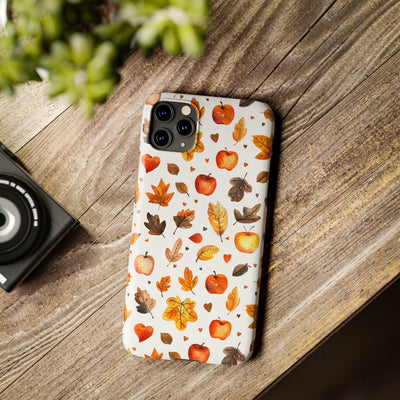 Slim Fall Autumn Leaves Gift for Her Cute Phone Cases for Iphone 16 | iPhone 15 Case | iPhone 15 Pro Max Case, Iphone 14, Iphone 14 Pro Max, Iphone 13, Slim