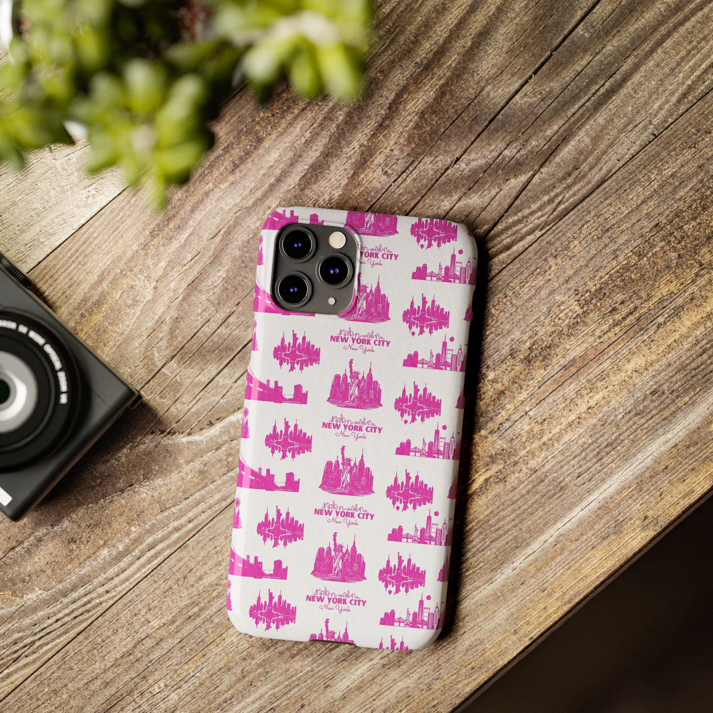 New York Skyline Pink Collage Coquette Gift for Her Cute Phone Cases for Iphone 16 Pro Max | iPhone 15 Case | iPhone 15 Pro Max Case, Iphone 14, Iphone 14 Pro Max, Iphone 13 12 11 8 7