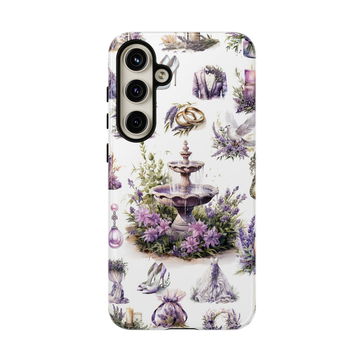 Impact Resistant, Lavender Wedding, Cute Phone Cases for Samsung S24, S23, S22, S21, IPhone 15 pro Iphone 14 pro Iphone 13 IPhone 12 Iphone 11 - Studio40ParkLane