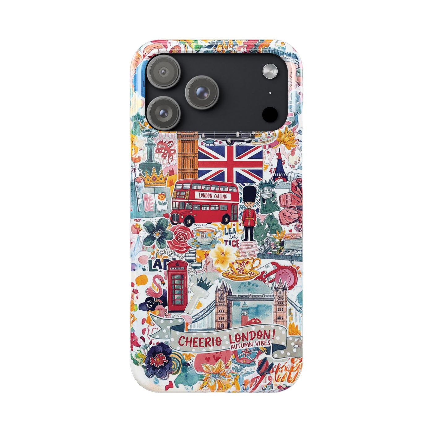 Slim London England Coquette Collage Cute Phone Case for Iphone 17 - | iPhone 16 Pro Max Case | iPhone 15 Case Iphone 14 13 12 11 10 9 8 7 - Studio40ParkLane