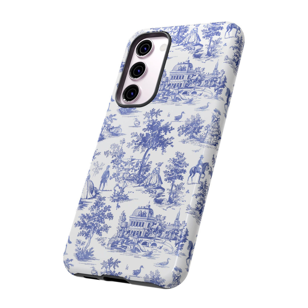 Premium Tough French Toile Gift for Her Cute Phone Cases for Samsung S25 S24, S23, S22, S21, Iphone, 16, 15, 14, 13 Pro Max Ultra - Studio40ParkLane