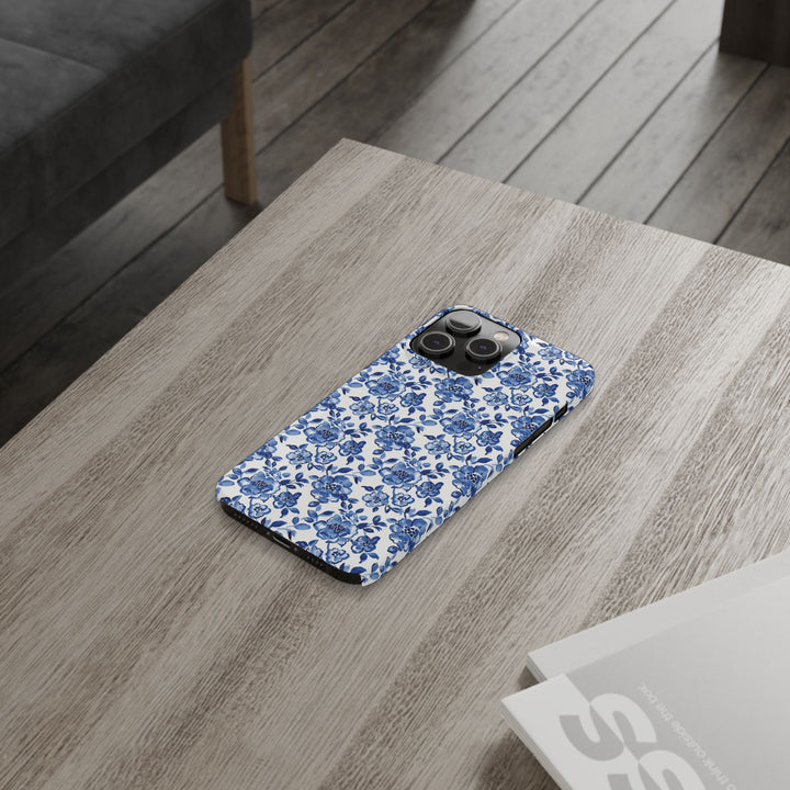 Slim Blue Chinoiserie Gift for Her Cute Phone Cases for Iphone 16 Pro Max | iPhone 15 Case | iPhone 15 Pro Max Case, Iphone 14, Iphone 14 Pro Max, Iphone 13 12 11 8 7 - Studio40ParkLane