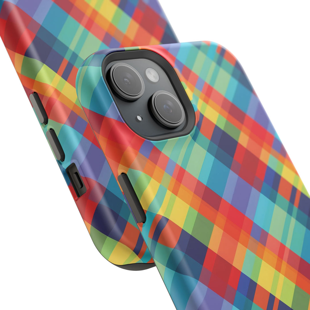 Checkered Plaid Magsafe Gift for Her Cute Phone Case for Iphone, | iPhone 16 | iPhone 15 Pro Max, Iphone 14 Pro Max, 13 12 11 10 9 8 7 - Studio40ParkLane