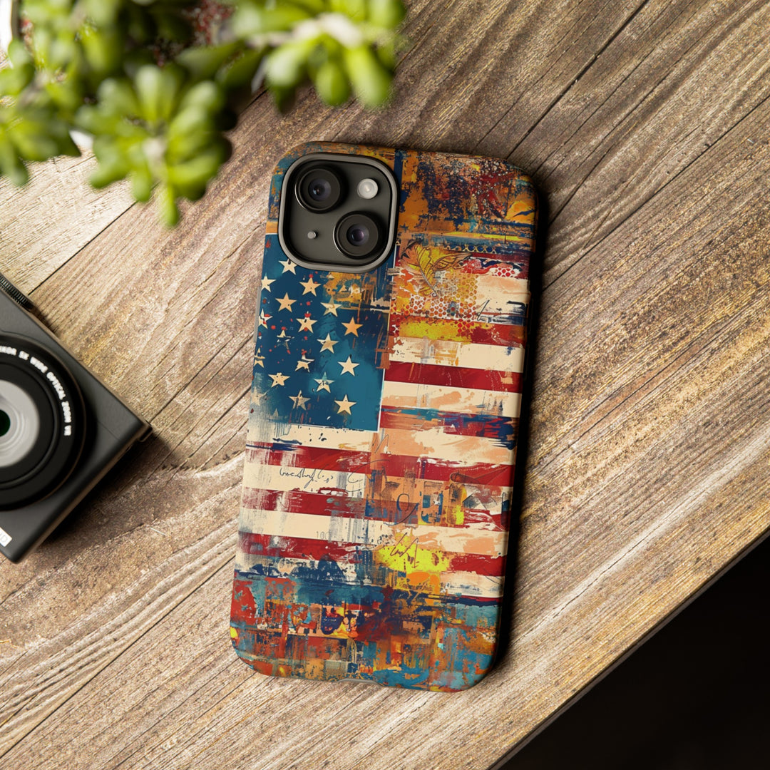 Impact Resistant, American Flag, Cute Phone Cases for Samsung S24, S23, S22, S21, IPhone 15 pro Iphone 14 pro Iphone 13 IPhone 12 Iphone 11 - Studio40ParkLane