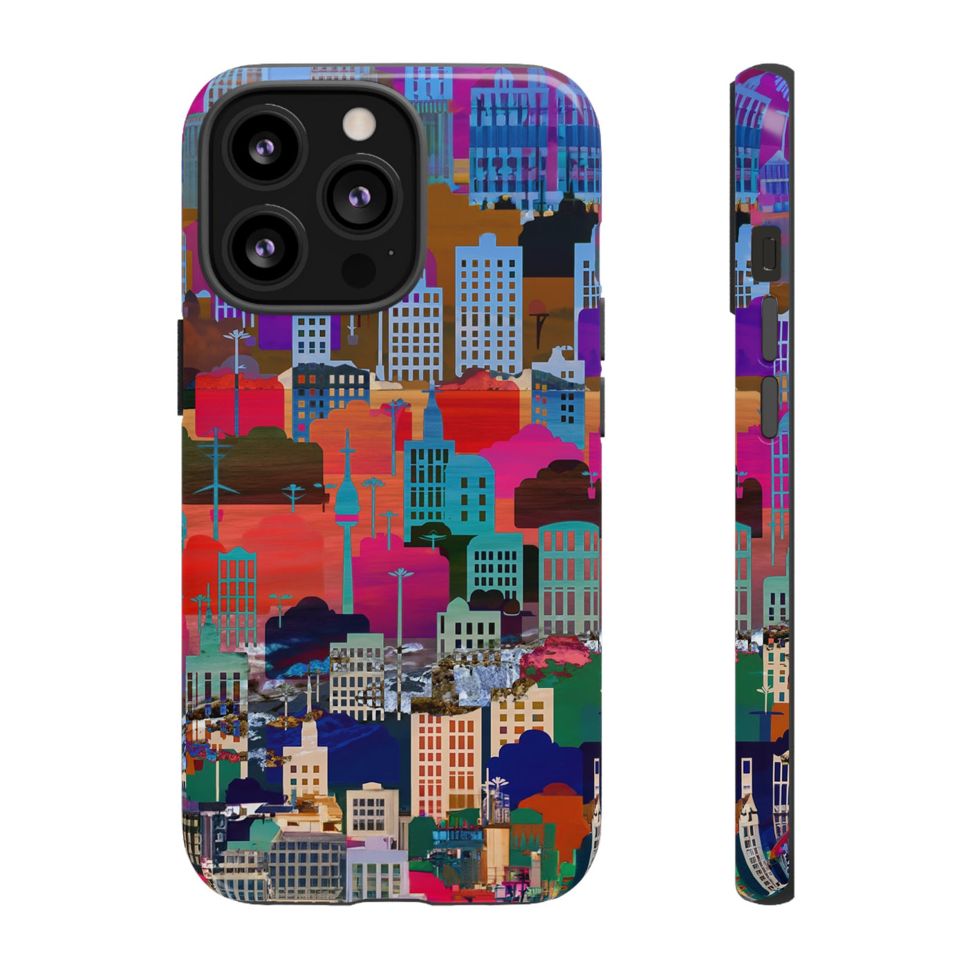 Cute Samsung Case | Cool Iphone Case | Summer City Skyline, Samsung S24, S23, S22, S21, IPhone 15 Case | Iphone 14 Case, Iphone 13 Case