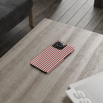 Slim Farmhouse Red Striped Cute Phone Case for Iphone 16 - | iPhone 15 Pro Max Case | iPhone 14 Case Iphone 13 12 11 10 9 8 7 Gift for Her - Studio40ParkLane