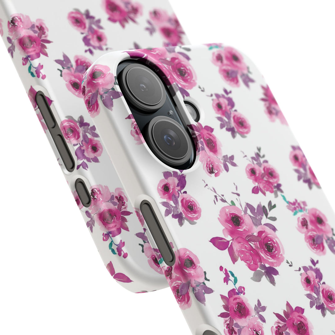 Sleek Snap Flowers Gift for Her Cute Phone Case for iPhone 16 15 14 13 12 11 X Xs Max Xr Pro Plus Samsung Galaxy S24 S23 S22 S21 S20 Ultra
