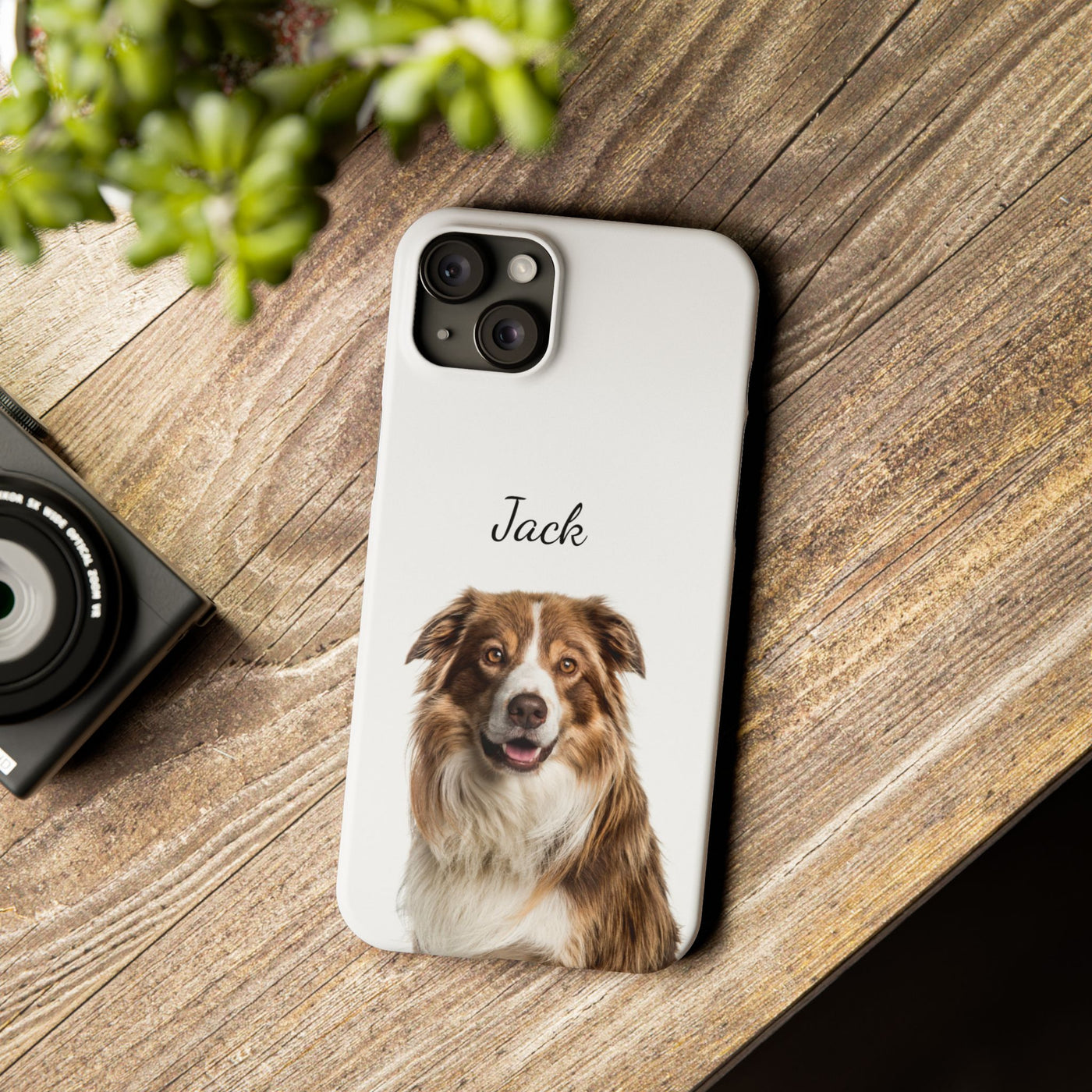 Custom Pet Phone Cases Dog Phone Cases Cat Phone Cases for Iphone 16, 15, 14, 13, 12, 11, 8, 7 Custom Name Personalized Phone Case