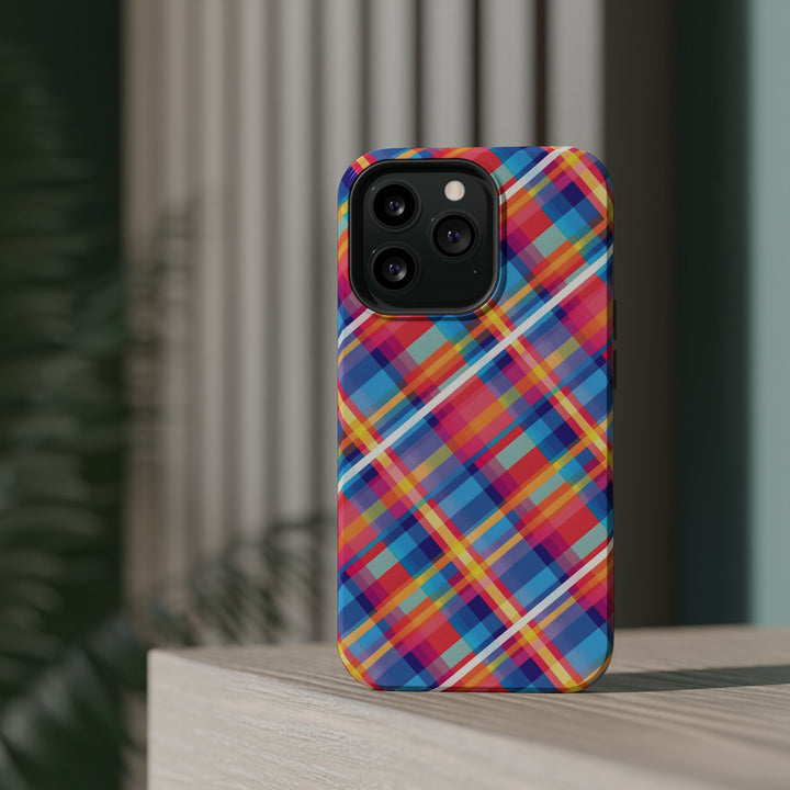 Checkered Plaid Magsafe Gift for Her Cute Phone Case for Iphone, | iPhone 16 | iPhone 15 Pro Max, Iphone 14 Pro Max, 13 12 11 10 9 8 7 - Studio40ParkLane