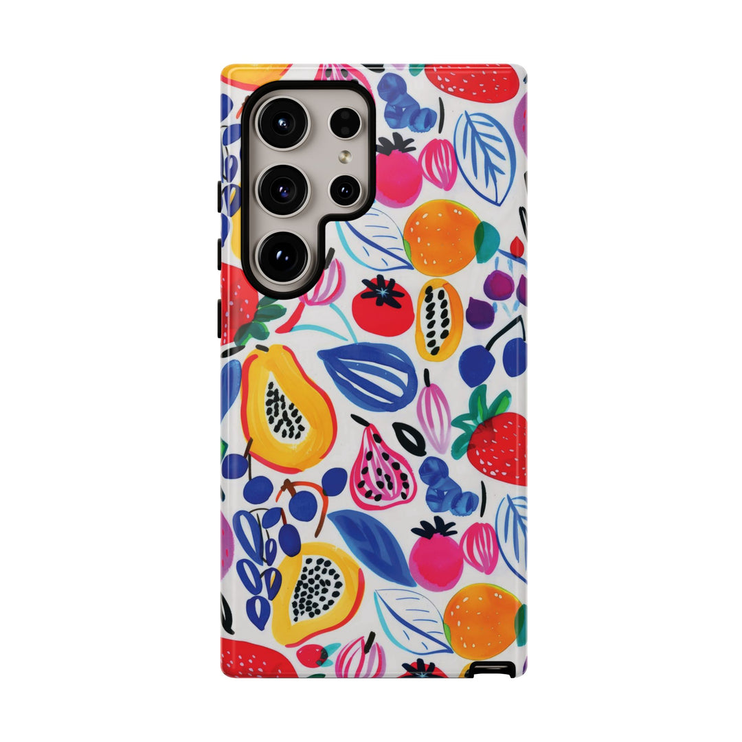 Premium Tough Summer Fruit Collage Gift for Her Cute Phone Cases for Samsung and Iphone, 16, 15, 14, S24, S23, S22, S21, S20, Plus, Ultra, Pro - Studio40ParkLane