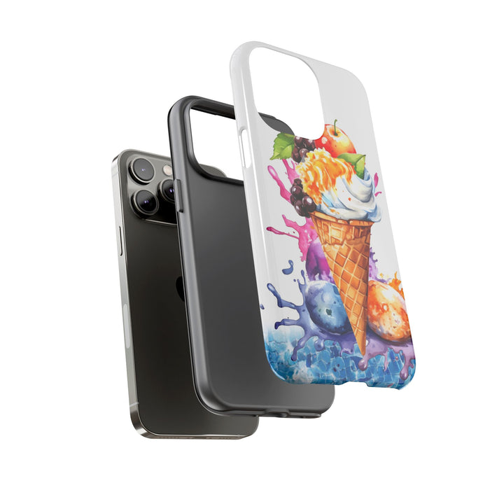 Impact Resistant, Summer Ice Cream Cone, Cute Phone Cases for Samsung S24, S23, S22, S21, IPhone 15 pro Iphone 14 pro Iphone 13 IPhone 12 Iphone 11 - Studio40ParkLane