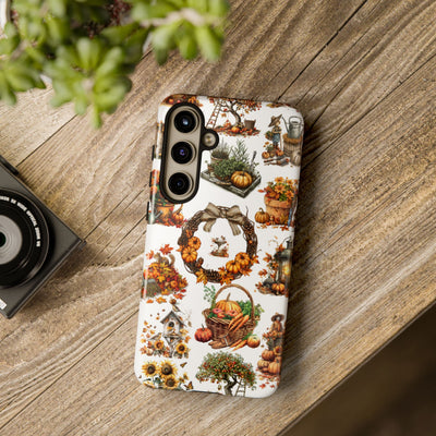 Impact Resistant, Fall Leaves Collage, Cute Phone Cases for Samsung S24, S23, S22, S21, IPhone 15 pro Iphone 14 pro Iphone 13 IPhone 12 Iphone 11