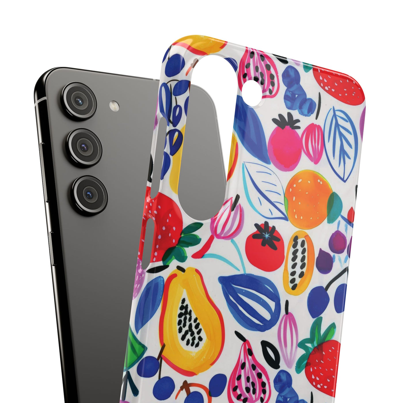 Snap Summer Fruit Gift for Her Cute Phone Cases for Samsung Galaxy S24, S23, S22, S21, S20, Plus, Ultra, Iphone 16, 15, 14, Pro and Max