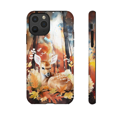 Autumn Fall Deer Forest Gift for Her Cute Phone Case for, Samsung Galaxy S24, S23, S22, S21, IPhone 16 Case | Iphone 15, Iphone 14, IPhone 13 Case