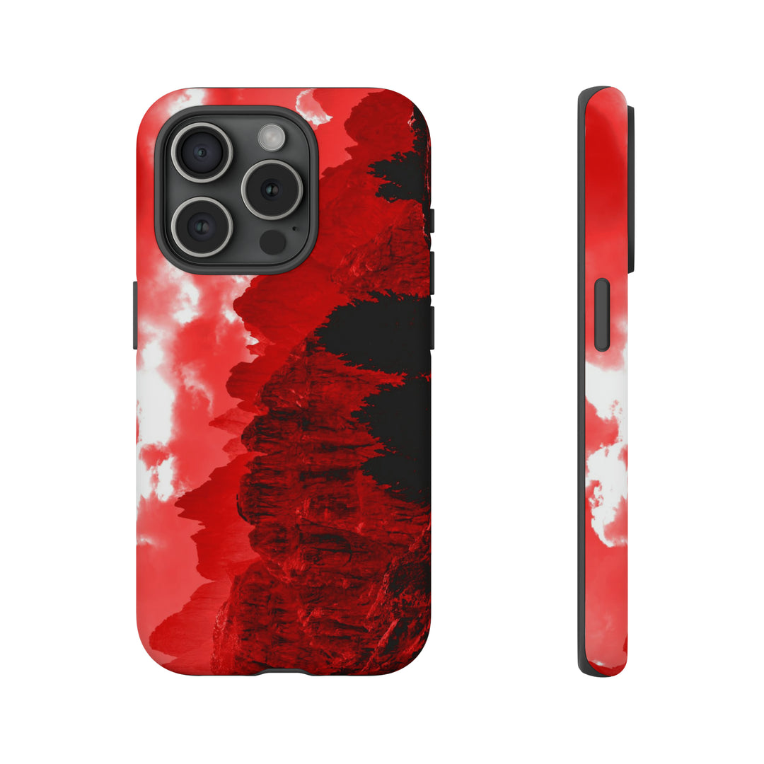 Cute IPhone Case | iPhone 15 Case | iPhone 15 Pro Max Case, Iphone 14 Case, Iphone 14 Pro Max Case IPhone Case for Art Lovers - Red Mountains - Studio40ParkLane