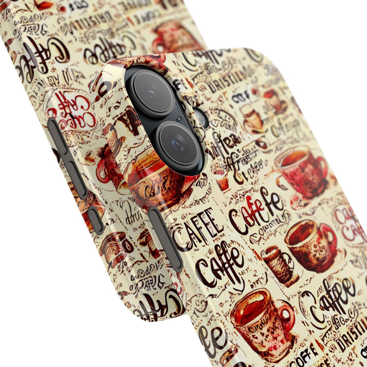 Slim Cute Phone Cases for Iphone - | iPhone 15 Case | iPhone 15 Pro Max Case, Iphone 14 Case, Iphone 14 Pro Max, Iphone 13, Paris Coffee Cup - Studio40ParkLane