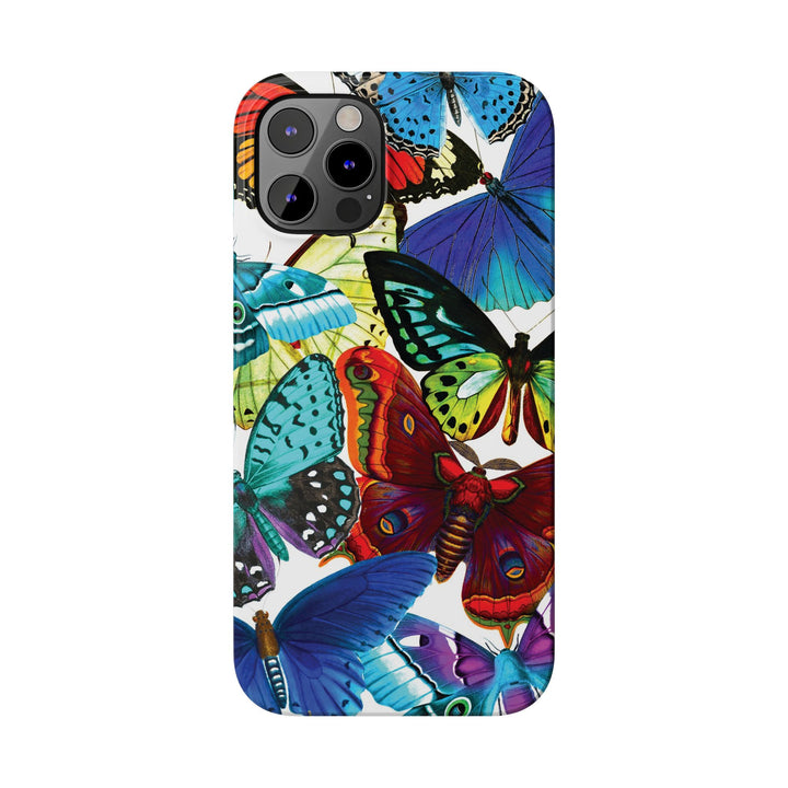 Slim Bright Butterflies Gift for Her Cute Phone Cases for Iphone 16 Pro Max | iPhone 15 Case | iPhone 15 Pro Max Case, Iphone 14, Iphone 14 Pro Max, Iphone 13 12 11 8 7 - Studio40ParkLane